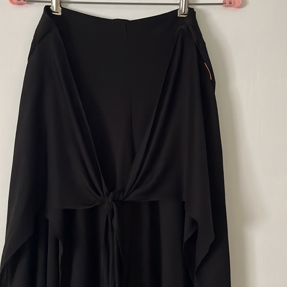 Mamatayoe European Black Open Leg Palazzo Pants - Picture 4 of 12